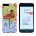 Skyddande Skal av Silikon till iPhone 7Plus (PINK FLAMINGO)