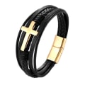 Miniatyrbilde 6 av 8: Stilrent Armband KORS (PU-Läder) Guld 19CM