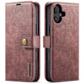 Miniatyrbillede 4 af 11: iPhone 16 - Exklusivt Plånboksfodral i Läder Grå