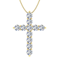 Pikkukuva 5 / 7: Stilrent Exklusivt Kors Halsband Hög Kvalitet Silver