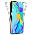Pikkukuva 5 / 11: Huawei Y5 2019 - Skyddande NORTH Dubbelsidigt Silikonskal Blå