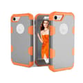 iPhone 7 - Skal Grå/Orange