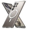Miniatyrbilde 9 av 11: Galaxy S22 ULTRA - Magnetisk trådløs ladeskall med støtdemping Transparent