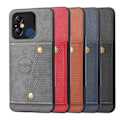 Pikkukuva 2 / 11: Lyxigt PC Läder Retro Flip Plånboksfodral För Xiaomi Redmi 12C Black
