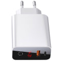 Miniatyrbillede 1 af 9: Praktiskt Type-C USB Väggadapter BASEUS Vit Vit
