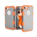 Miniatyrbillede 1 af 11: iPhone 7 (Rugged Robot) Skyddsskal Grå/Orange