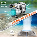 Miniatyrbild 4 av 4: Dammluftare - VEVOR - Luftkompressor - 550 W - 5,2 CFM för 1 tunnland damm 50 fot djup - 100 fot rör - 10" diffusor