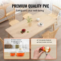 Miniatyrbild 4 av 4: Transparent Vattentät duk - VEVOR - Transparent rektangel bordsduk PVC bordsskydd 61,4x30,6x1,5 mm