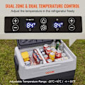 Miniatyrbild 4 av 6: 35 L Bärbar elektrisk kylbox - VEVOR - Bilkylskåp med dubbla zoner - 0,6 kW.h -20°C till 10°C Justerbar