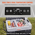 Miniatyrbild 2 av 6: 38 L Bärbar elektrisk kylbox - VEVOR - Bilkylskåp med dubbla zoner - 0,708 kW.h -20°C till 10°C Justerbar