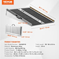 Miniatyrbild 2 av 4: Fällbar ramp - VEVOR - 91,7 x 74 x 5,1 cm, kapacitet 363 kg, aluminiumlegering, för skotrar, rörelsehindrade, trappsteg