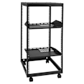Miniatyrbild 1 av 4: Open Frame Server Rack 20U-VEVOR-58.5-40" 4 stolpar-hjul för router, modem