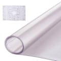 Miniatyrbild 1 av 6: Frostad PVC-bordsduk-VEVOR-1067x1524 mm-Tjocklek 1,5 mm-Rektangulär-Vattentålig-Lätt att rengöra Transparent