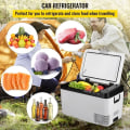 Miniatyrbild 3 av 4: VEVOR Bärbar elektrisk kylbox 25L 12V Dual Zone Bilkylskåp Vit