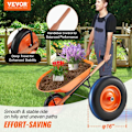 Miniatyrbild 3 av 6: 5 cu ft. Skottkärra-VEVOR-Easy Loading Utility Cart och vagnar för Outdoor Lawn Farm