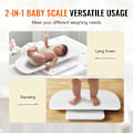 Miniatyrbild 6 av 6: Digital Baby Scale-VEVOR-2-in-1 Baby Scale with Removable Tray-Capacity 30 kg