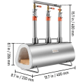 Miniatyrbild 2 av 4: Oval smältugn - VEVOR - Propan Gas Smide Smältugn med 3 brännare Smeder Skärare