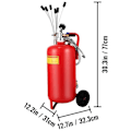 Miniatyrbild 2 av 4: 22,7 L pneumatisk oljevakuum - VEVOR - Oljeuppsamlare