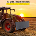 Miniatyrbild 3 av 4: Monteringsplatta - VEVOR - 1176 mm x 470 mm x 70 mm Universal snabbkoppling för traktorlastare 12 mm