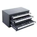 Miniatyrbild 1 av 6: Borrbitsdispenser 29 märkta fack-VEVOR-Lätt identifiering Stapelbar verkstadsborrförvaring