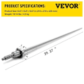 Miniatyrbild 2 av 4: Valsad kulmutter - VEVOR - 152x10x10 cm Linear Motion Anti-Backlash Kulskruv RM1605-1000mm BF12-BK12