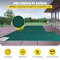Miniatyrbild 4 av 6: Inground Pool Cover-VEVOR-5,49x10,36 m-Rektangulärt skydd Vinterskydd Trippelstickad PP Hög Mesh-Grön