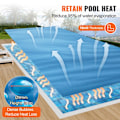 Miniatyrbild 3 av 5: Solskydd för pool-VEVOR-12,19 x 6,10 m-Rektangulära solskydd för pool-för uppvärmning Vatten-blått