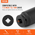 Miniatyrbild 3 av 6: Deep Impact Socket Set för axelmuttrar 14st-VEVOR-Reparationsmonterings- och demonteringsverktyg