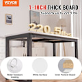 Miniatyrbild 3 av 4: VEVOR träbordsskiva 1200x750mm lastkapacitet 220,5lb Glänsande modern rektangulär design för hem och kontor