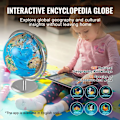 Miniatyrbild 4 av 6: Upplyst jordklot med stativ-VEVOR-AR Interactive-254mm-Rotation-LED-Heavy Metal Base-Android- eller iOS-enheter