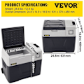 Miniatyrbild 6 av 6: 40L bilfrys kylbox - VEVOR - 220V elektriskt bärbart kylskåp för hemmet - bil