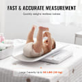 Miniatyrbild 4 av 6: Digital Baby Scale - VEVOR - Intelligent Baby Scale Bluetooth 2-in-1 with Removable Tray - Capacity 30 kg
