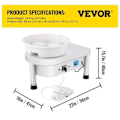 Miniatyrbild 2 av 6: Elektriskt keramikhjul - VEVOR - 25cm 280W justerbart keramikhjul - DIY Keramik