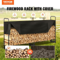Miniatyrbild 3 av 4: Utomhus timmerställ - VEVOR - Log Shelter 259x36x117cm - med lock