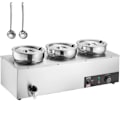 Miniatyrbild 1 av 6: Soup Warmer 3 x 7 L-VEVOR-Elektrisk Soup Station 1200 W-Anti-Dry Burning and Reset Button, Bufférestaurang