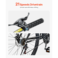 Miniatyrbild 4 av 6: Mountain Bike-VEVOR-VTT-Cykel-73 cm-med Fjädring Fram-Professionell 21 Växlar-Double Disc Bromsar