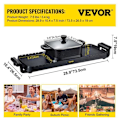 Miniatyrbild 2 av 4: Multifunktionell elektrisk grill - VEVOR - 2400 W elektrisk fondugrill 2 i 1 - för inomhusgrill