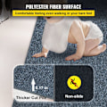 Miniatyrbild 4 av 6: Utomhusmatta för inomhusbruk-VEVOR-polyesterfiber-12 m-halkfri fläckbeständig, mögelgrå