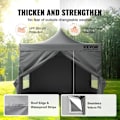 Miniatyrbild 4 av 4: Pop up Gazebo - VEVOR - Pop-up Gazebo tält med markis 304,8x304,8 cm Mörkgrå sidoväggar