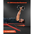 Miniatyrbild 4 av 6: Bänk för Styrketräning-VEVOR-Maximal Belastning 544 kg-med Snabb Fällning och Justering-för Hela Kroppens Träning, Gym, Hemma