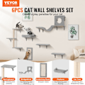 Miniatyrbild 3 av 6: Cat Vägghyllor - VEVOR - Set med 6 - Väggmöbelset, hoppplattformar - för att sova, leka, klättra