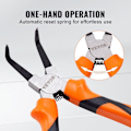 Miniatyrbild 5 av 6: Långringstänger Set - VEVOR - Set med 4 låstänger Utanför Insidan Elastisk ringtång