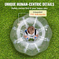 Miniatyrbild 5 av 6: Bubbelboll-VEVOR-1,2 m-Transparent-Bubbelstötfångare i PVC-för utomhuslagspel Trädgårdsstötfångarleksak