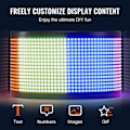 Miniatyrbild 4 av 4: LED-ljusskylt - VEVOR - Programmerbar LED-ljusskylt rullande displaypanel 83,5x20 cm, för butik, reklam