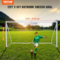 Miniatyrbild 3 av 4: Fotbollsmål-VEVOR-PVC 371x183cm-Praktisk bärväska Nät-Utomhusträning på bakgård Trädgård utomhuspark