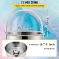 Miniatyrbild 2 av 4: Akrylplastlock för sockervaddsmaskin - VEVOR - Passar 20-20,5 tums skålar Transparent