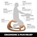 Miniatyrbild 3 av 4: Ergonomisk pall - VEVOR - Ergonomisk knästol - Knäställning