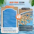 Miniatyrbild 5 av 5: Solskydd för pool-VEVOR-12,19 x 6,10 m-Rektangulära solskydd för pool-för uppvärmning Vatten-blått
