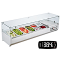 Miniatyrbild 1 av 5: Kyld saladette att stå 155 W-VEVOR-Kylskåp för Pizzeria-PC Lock-för köksingredienser