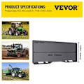 Miniatyrbild 2 av 4: Monteringsplatta - VEVOR - 1176 mm x 470 mm x 70 mm Universal snabbkoppling för traktorlastare 12 mm